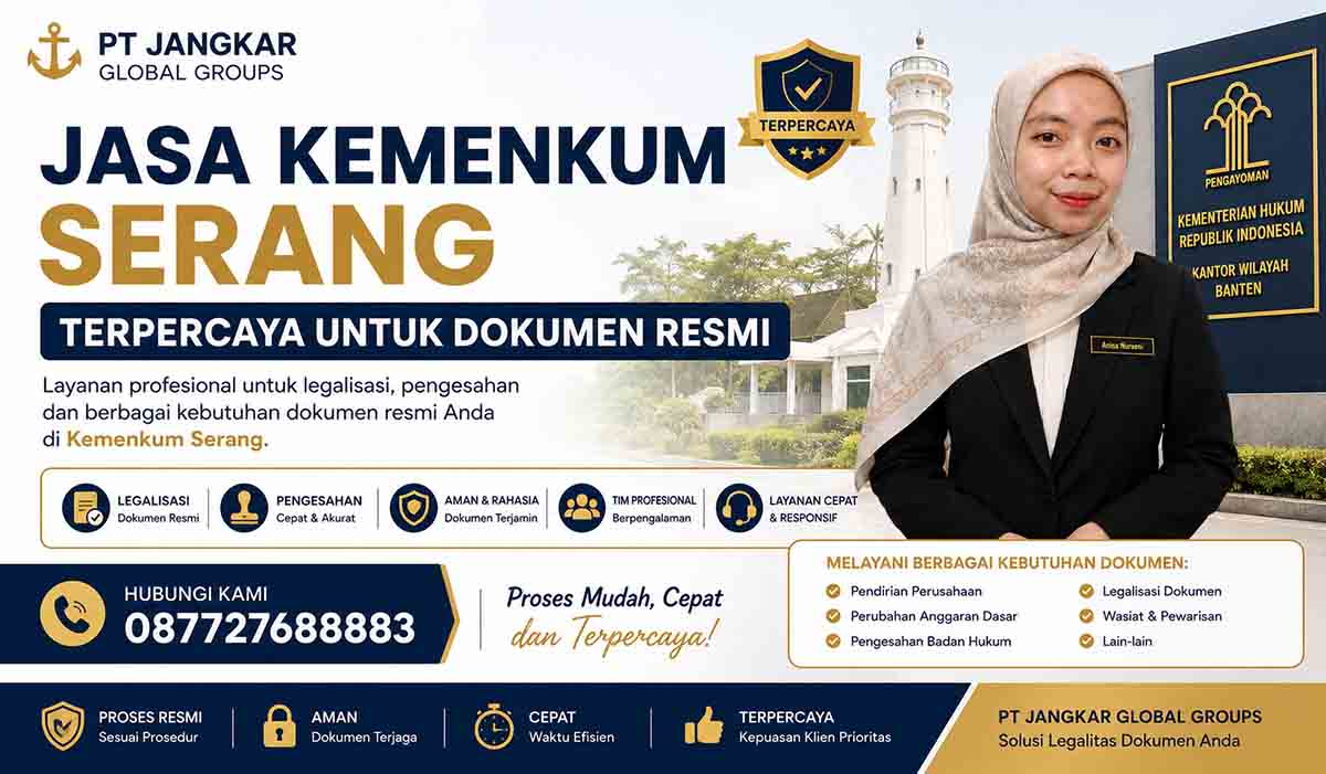 Jasa Kemenkum Serang Terpercaya untuk Dokumen Resmi