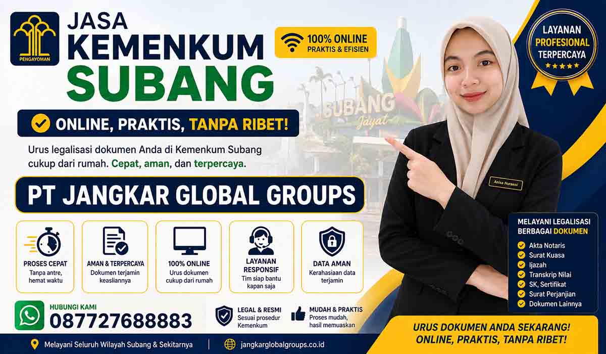 Jasa Kemenkum Subang Online Praktis Tanpa Ribet