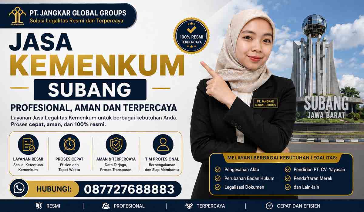 Jasa Kemenkum Subang Profesional Aman dan Terpercaya
