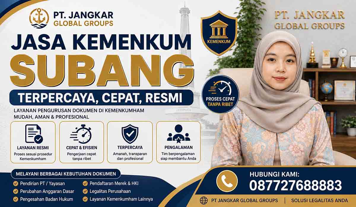 Jasa Kemenkum Subang Terpercaya Cepat, Resmi