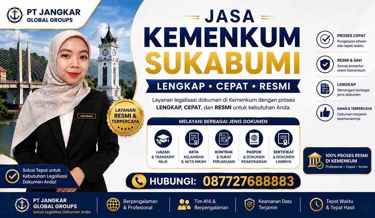 Jasa Kemenkum Sukabumi Lengkap Cepat, Resmi