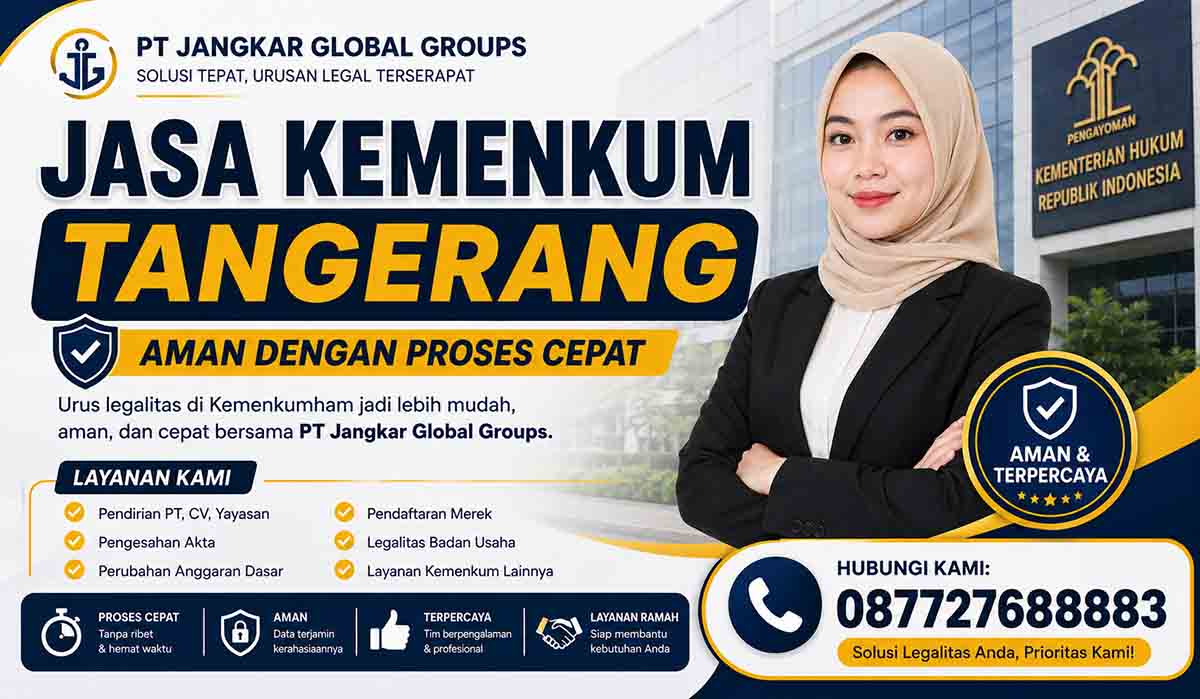 Jasa Kemenkum Tangerang Aman dengan Proses Cepat