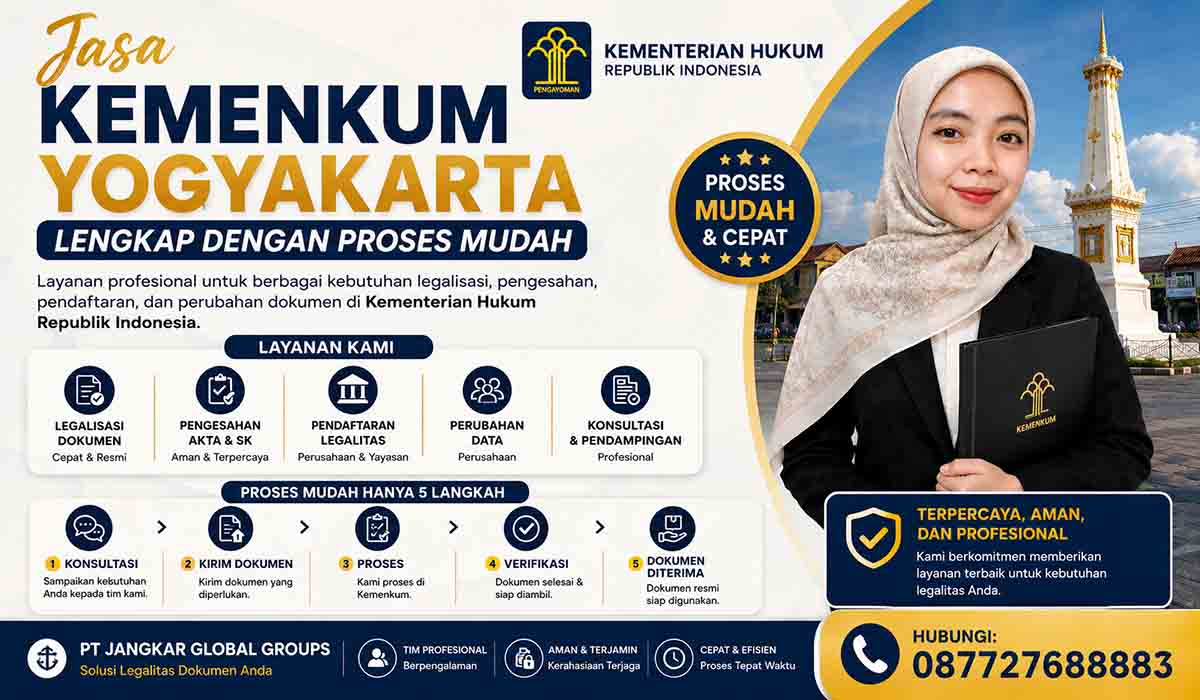 Jasa Kemenkum Yogyakarta Lengkap dengan Proses Mudah