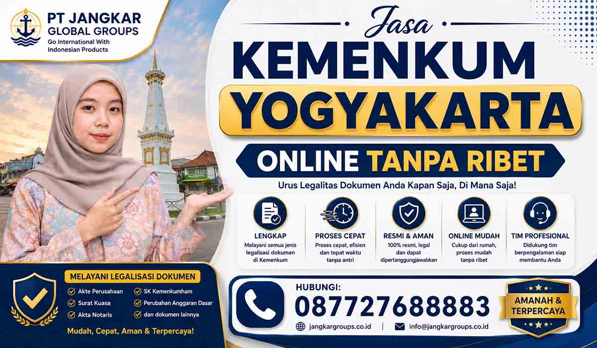 Jasa Kemenkum Yogyakarta Online Tanpa Ribet