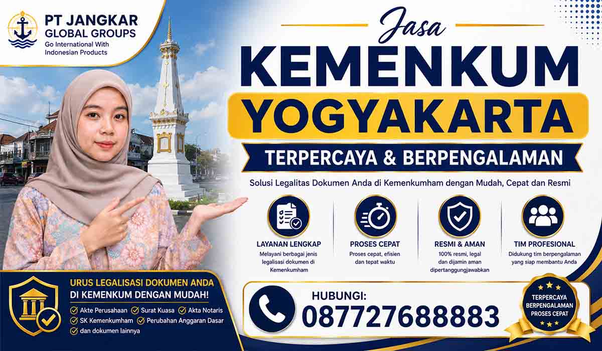 Jasa Kemenkum Yogyakarta Terpercaya Berpengalaman