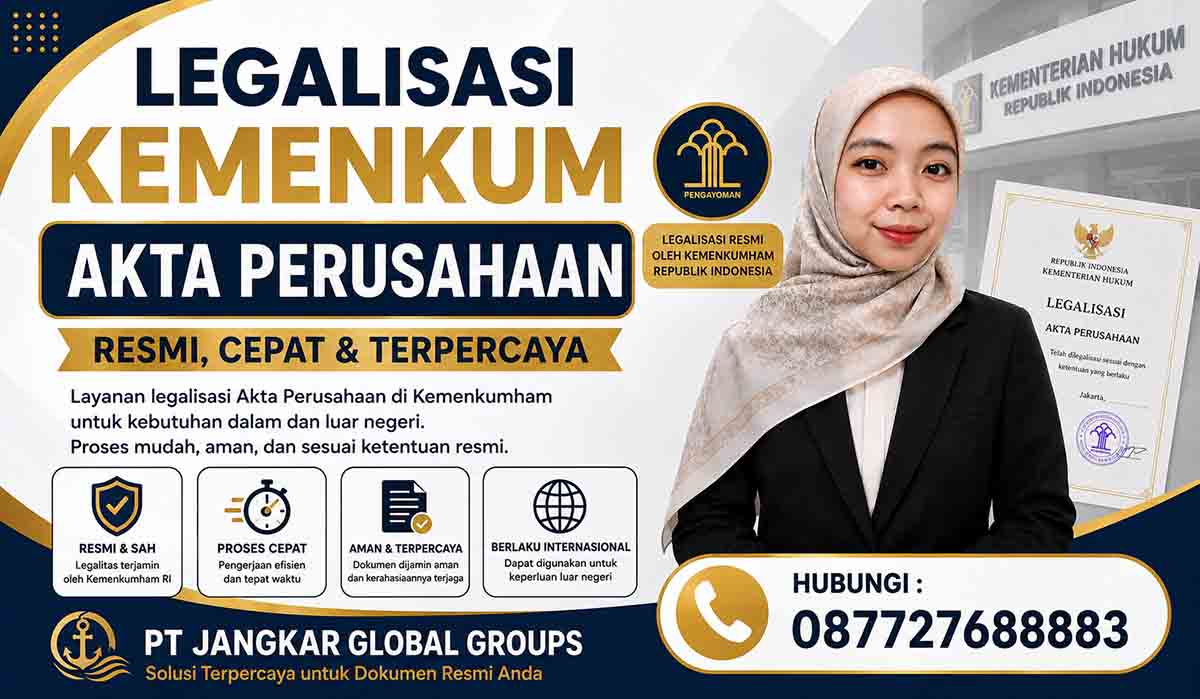 Legalisasi Kemenkum Akta Perusahaan Resmi, Cepat