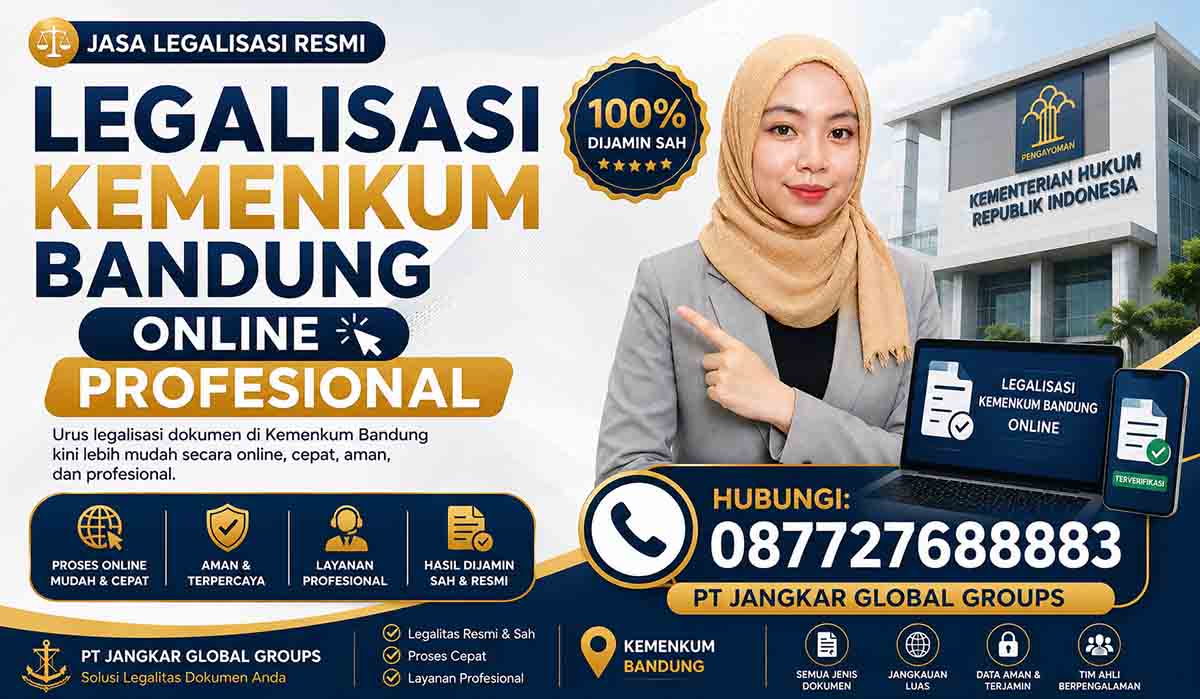 Legalisasi Kemenkum Bandung Online Profesional