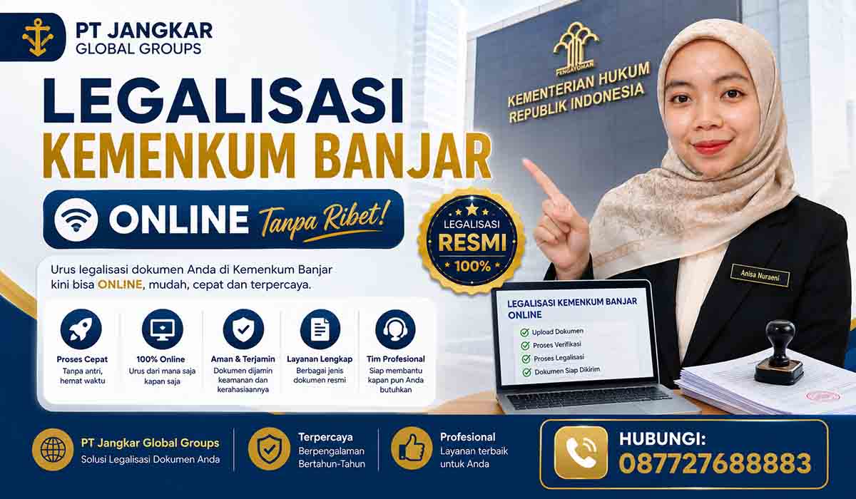 Legalisasi Kemenkum Banjar Online Tanpa Ribet
