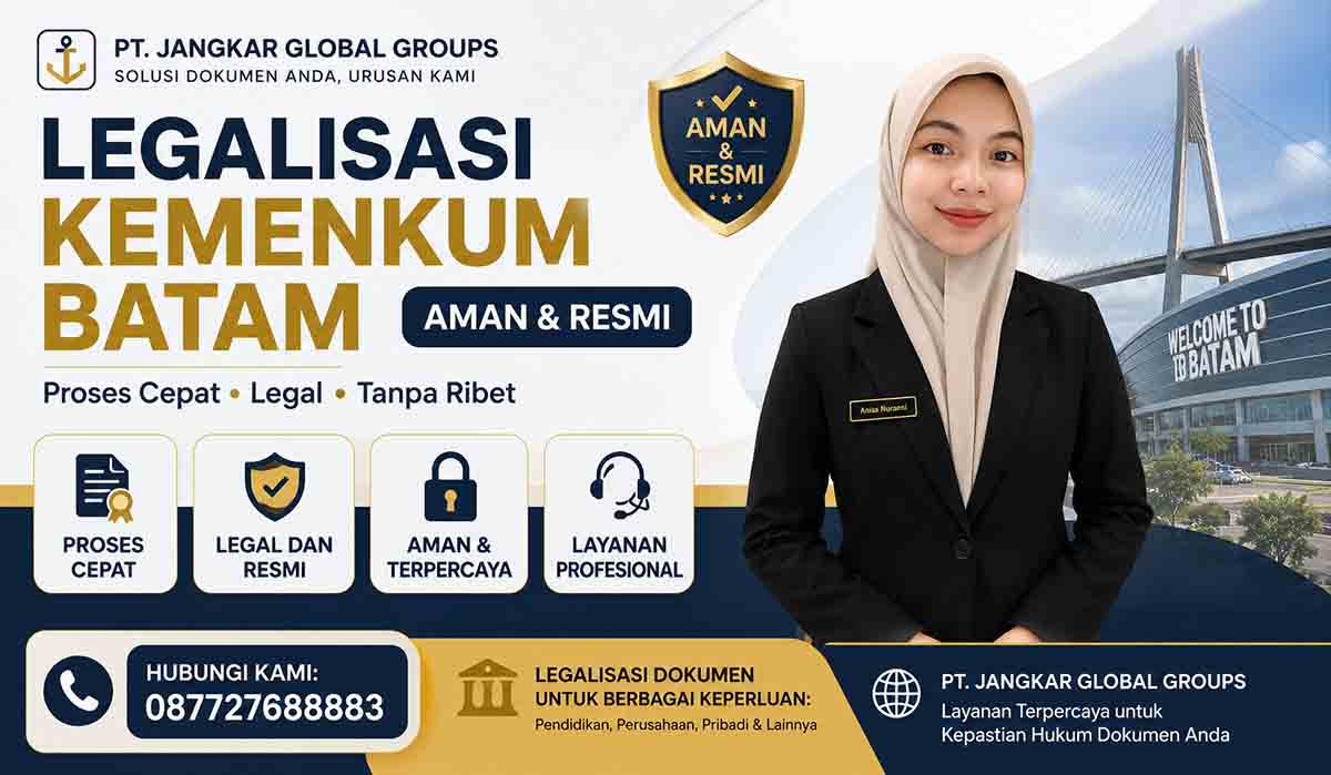 Legalisasi Kemenkum Batam Aman dan Resmi