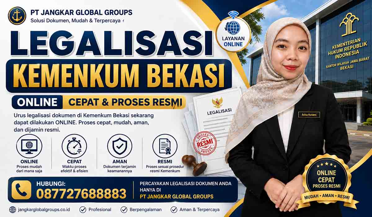 Legalisasi Kemenkum Bekasi Online Cepat dan Proses Resmi