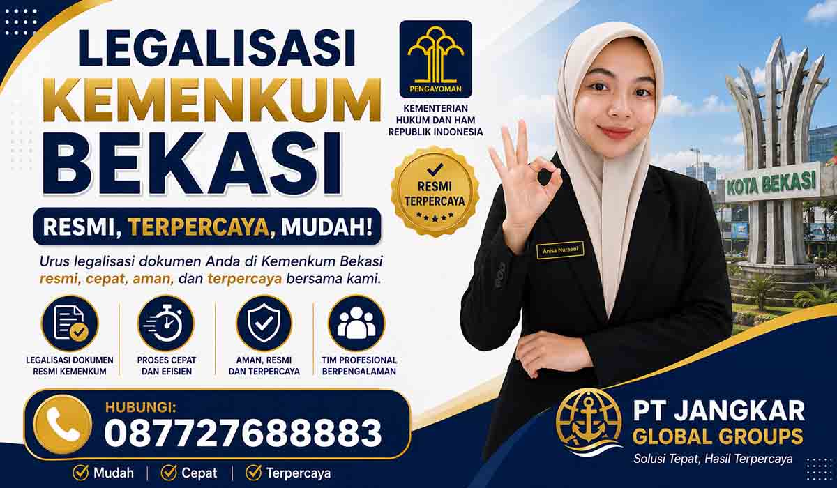 Legalisasi Kemenkum Bekasi Resmi Terpercaya, Mudah