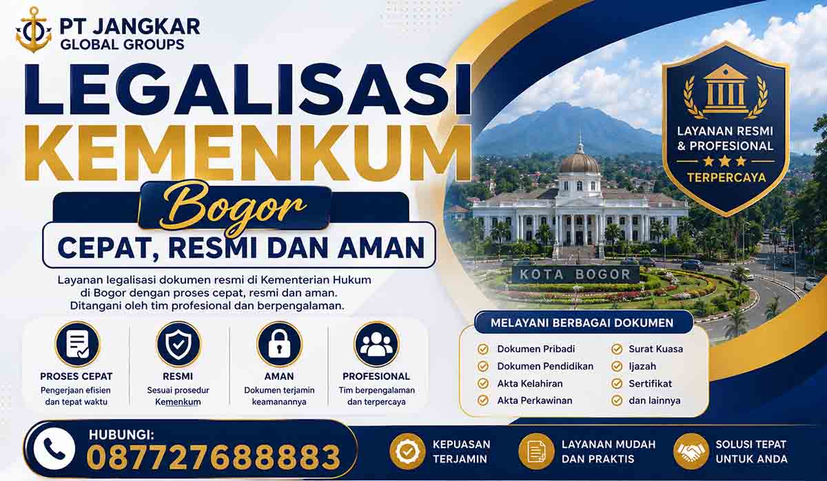 Legalisasi Kemenkum Bogor Cepat, Resmi dan Aman