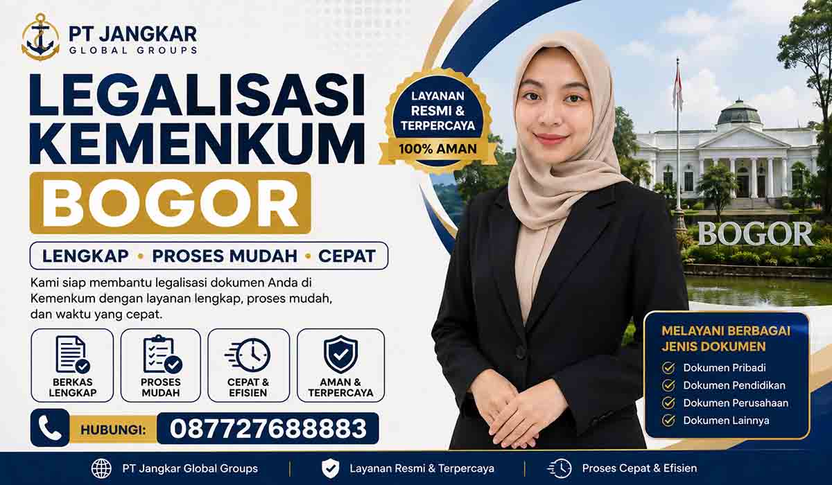 Legalisasi Kemenkum Bogor Lengkap Proses Mudah