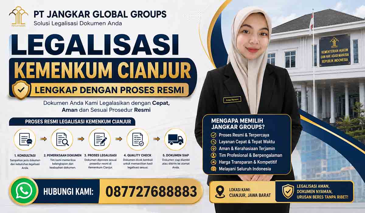 Legalisasi Kemenkum Cianjur Lengkap dengan Proses Resmi