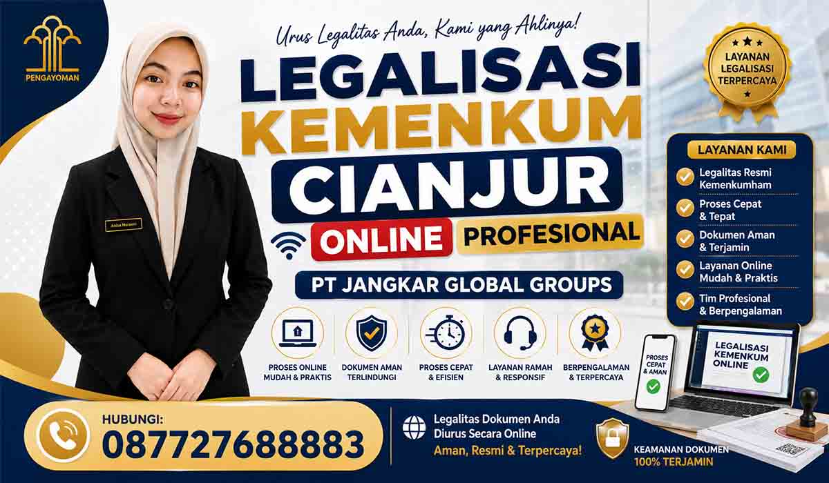 Legalisasi Kemenkum Cianjur Online Profesional