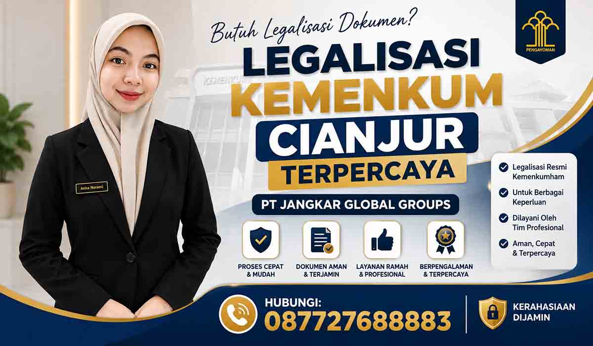 Legalisasi Kemenkum Cianjur Terpercaya