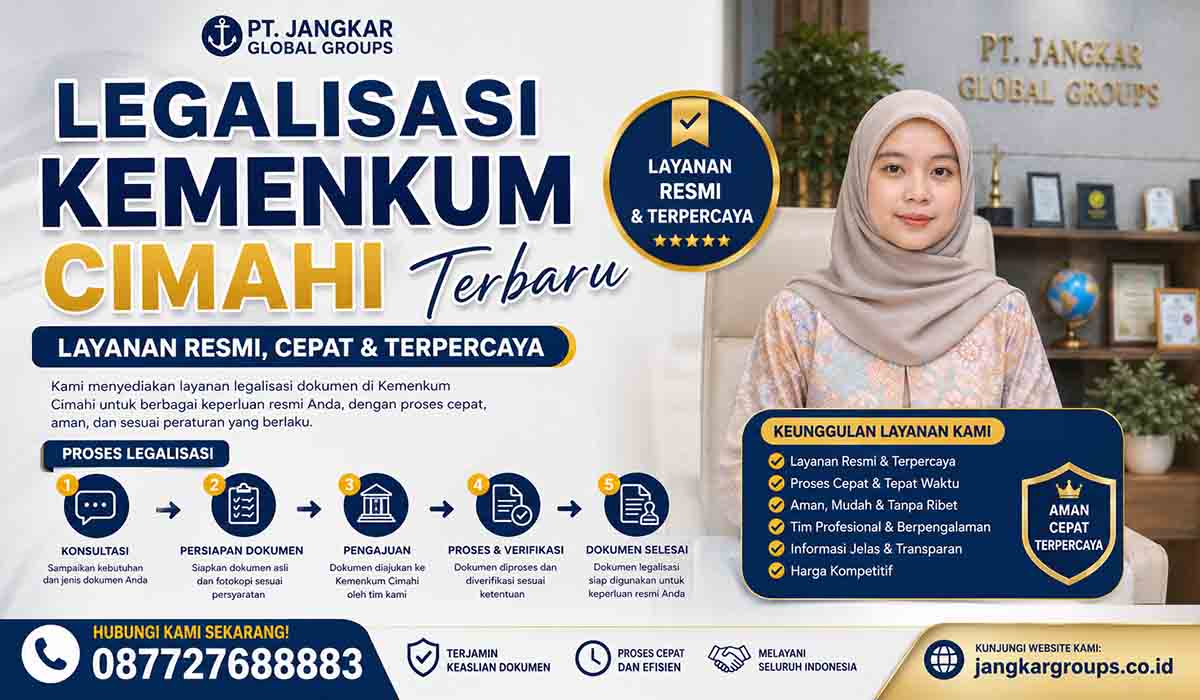 Legalisasi Kemenkum Cimahi Terbaru Layanan Resmi, Cepat