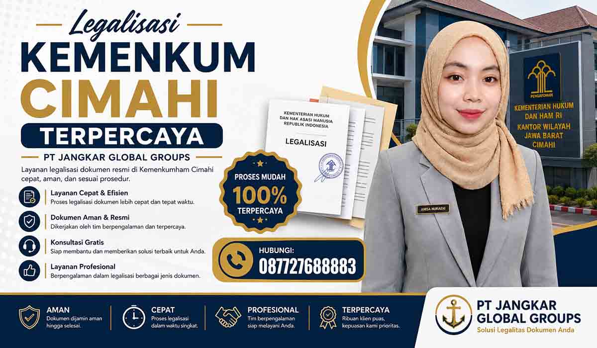 Legalisasi Kemenkum Cimahi Terpercaya