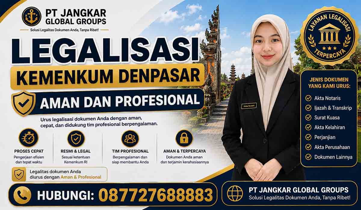 Legalisasi Kemenkum Denpasar Aman dan Profesional