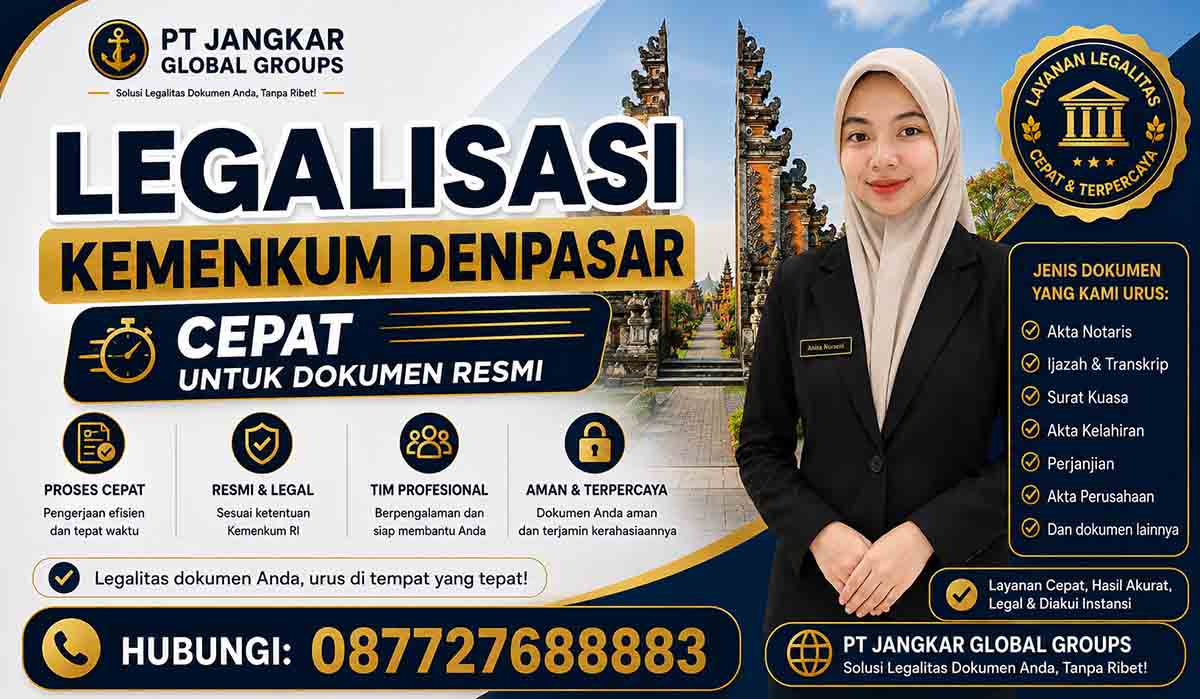 Legalisasi Kemenkum Denpasar Cepat untuk Dokumen Resmi