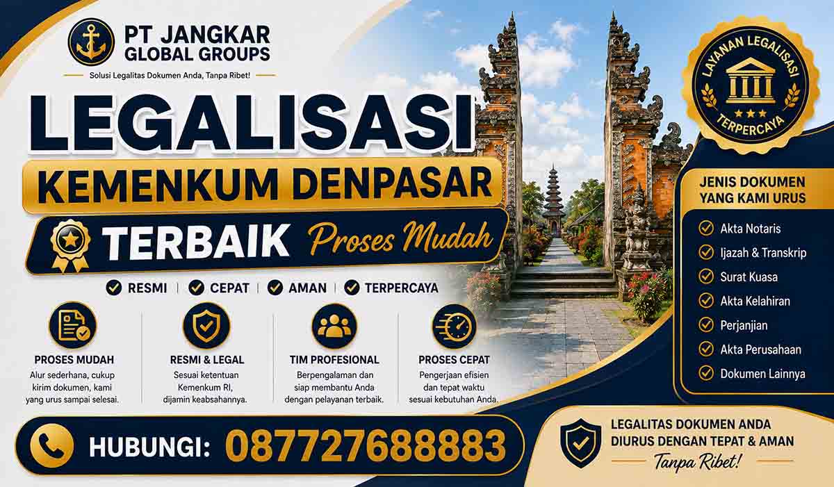 Legalisasi Kemenkum Denpasar Terbaik Proses Mudah