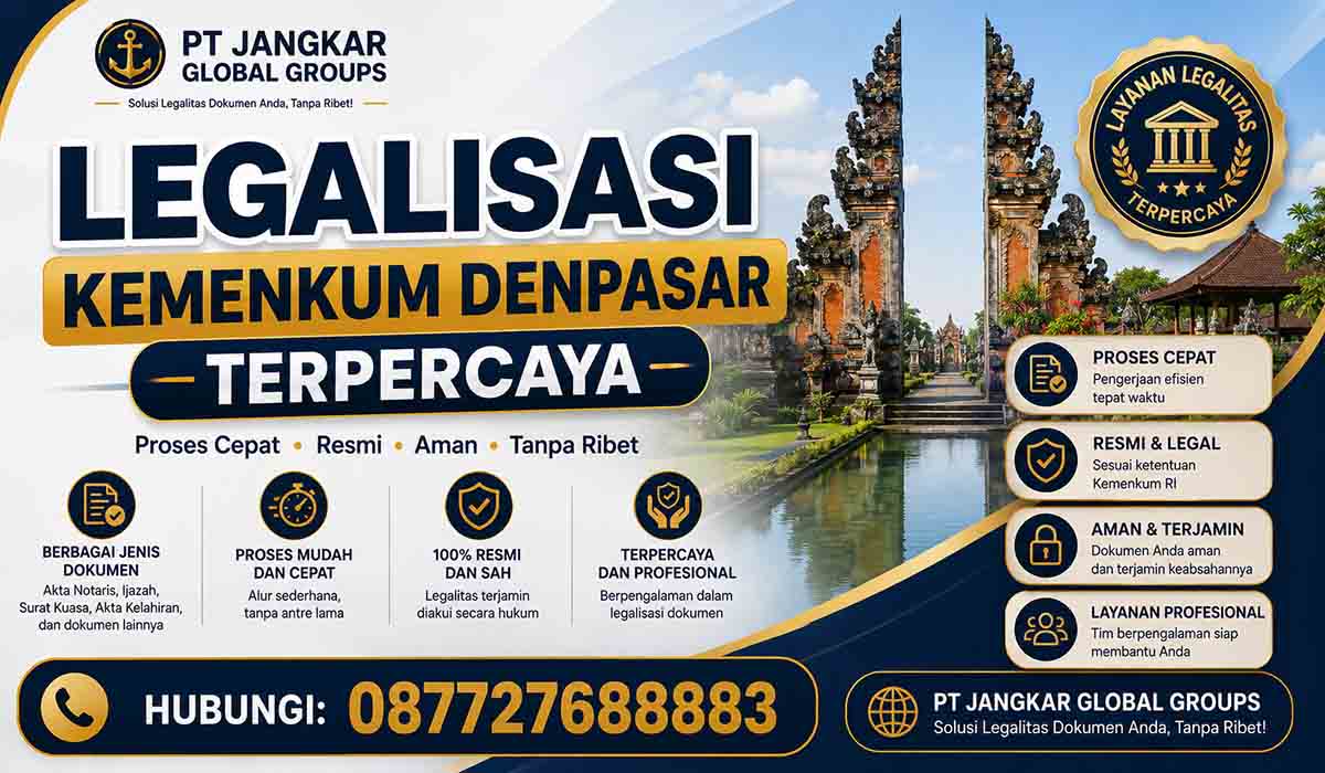 Legalisasi Kemenkum Denpasar Terpercaya