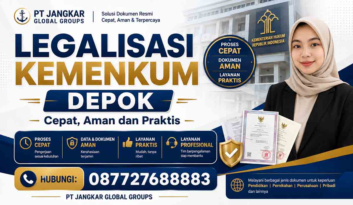 Legalisasi Kemenkum Depok Cepat, Aman dan Praktis