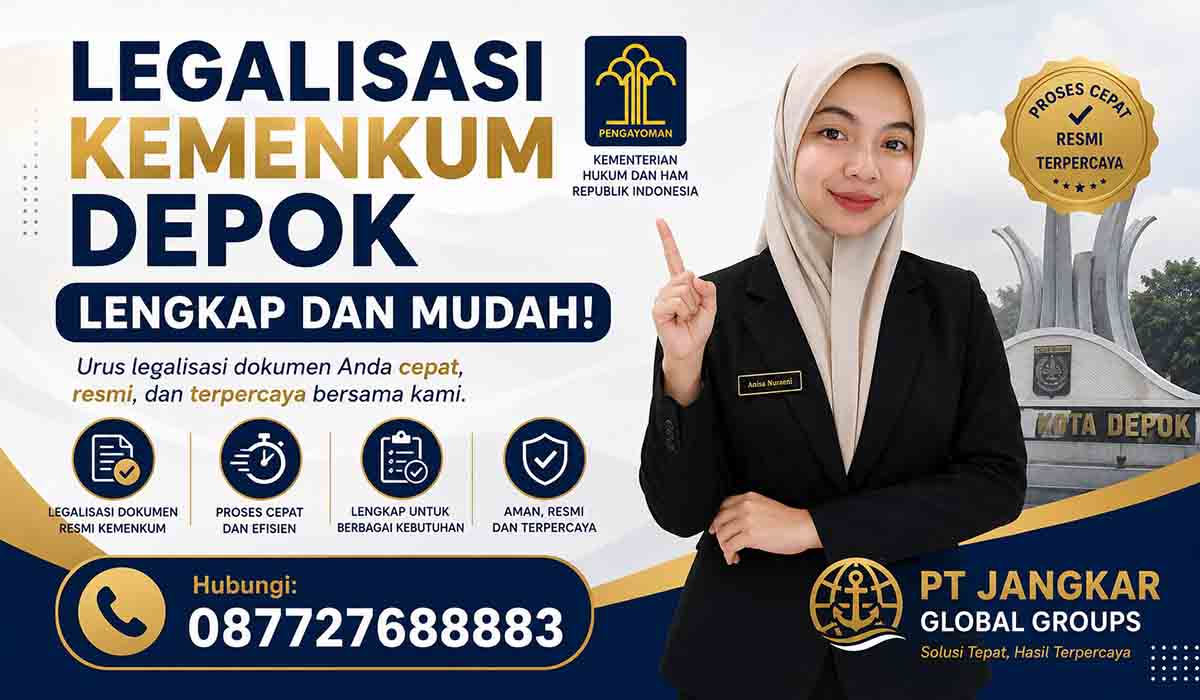 Legalisasi Kemenkum Depok Lengkap dan Mudah