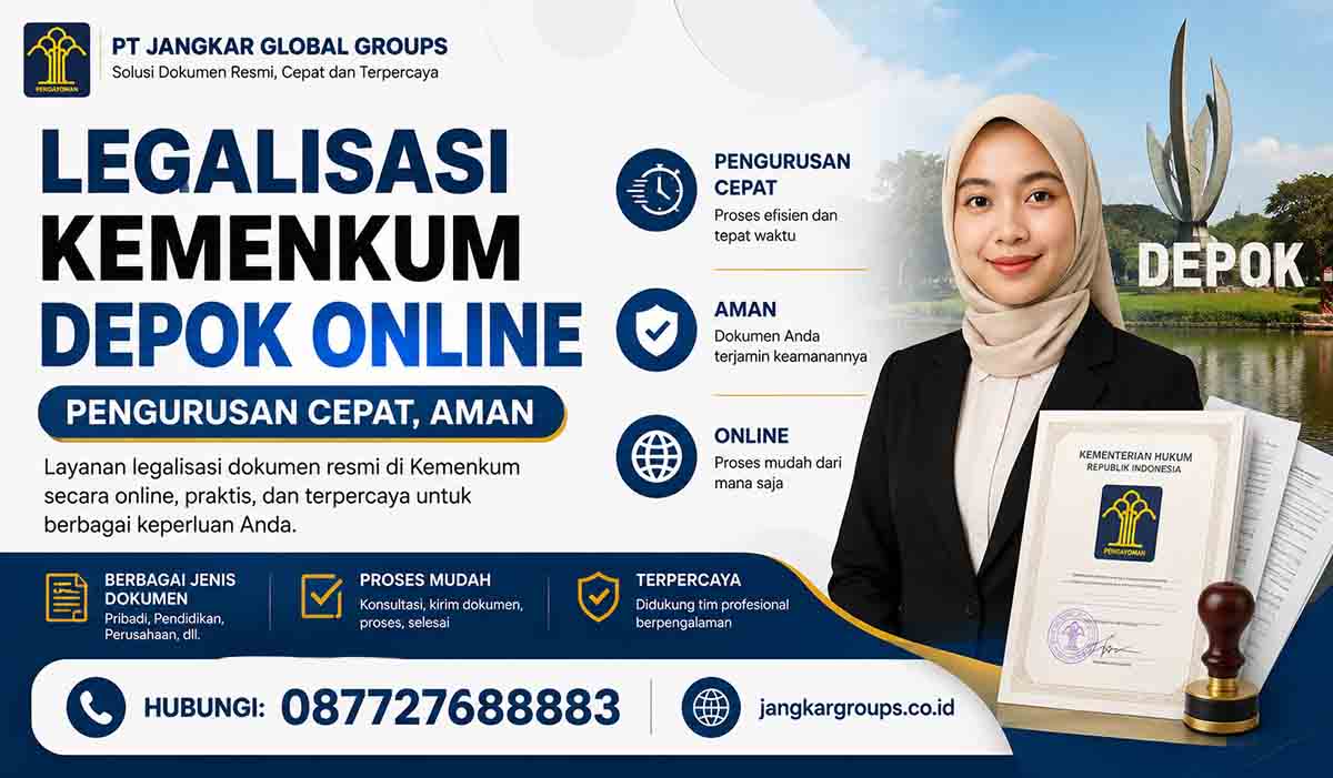 Legalisasi Kemenkum Depok Online Pengurusan Cepat, Aman