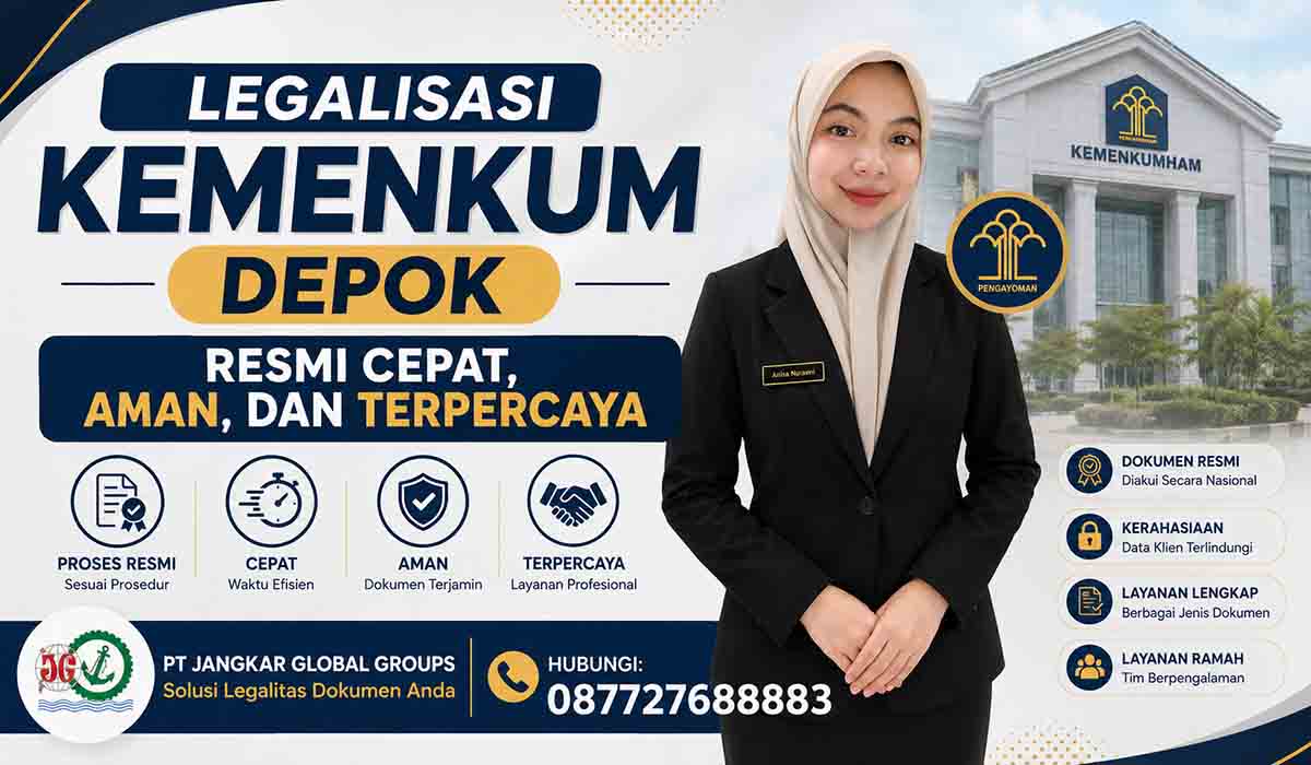 Legalisasi Kemenkum Depok Resmi Cepat, Aman, dan Terpercaya