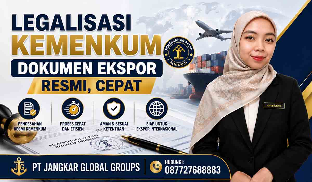 Legalisasi Kemenkum Dokumen Ekspor Resmi, Cepat