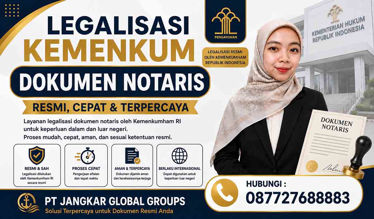 Legalisasi Kemenkum Dokumen Notaris
