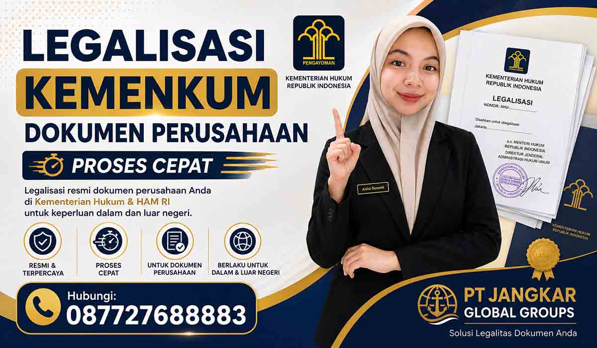 Legalisasi Kemenkum Dokumen Perusahaan Proses Cepat