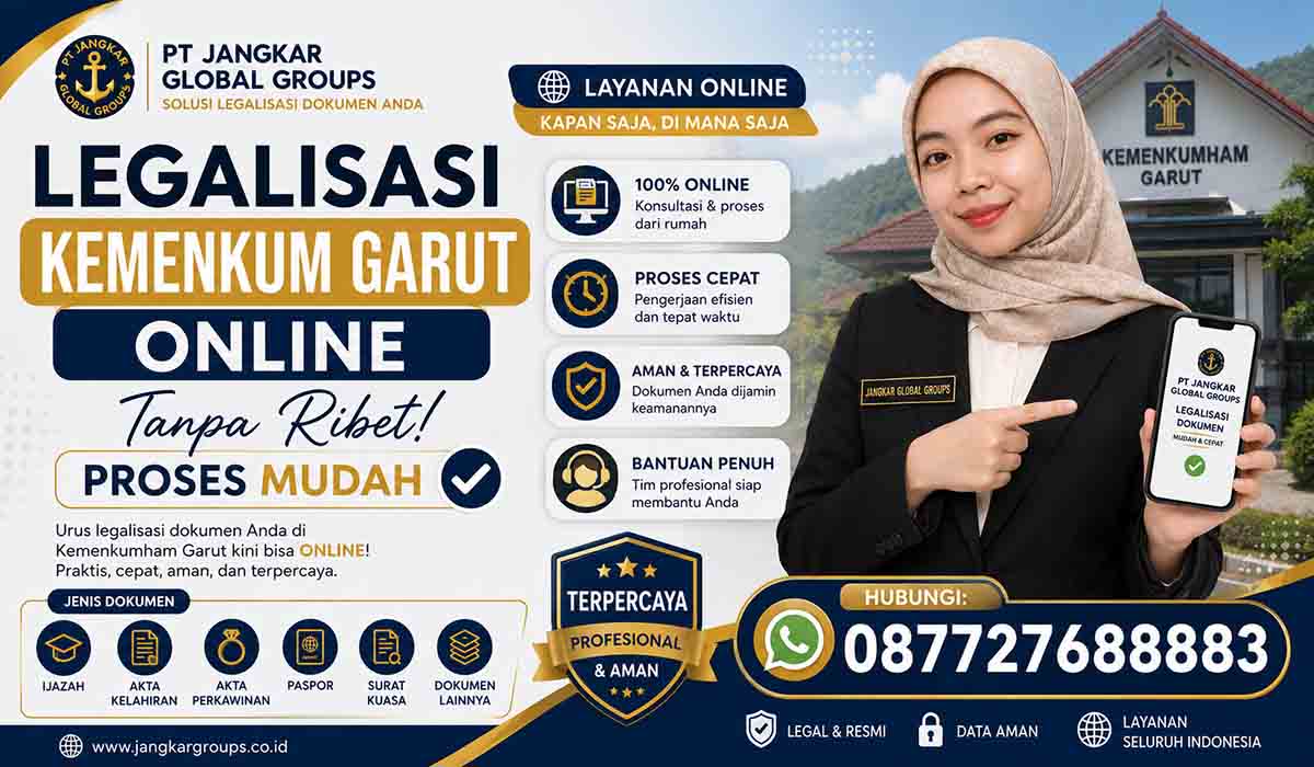 Legalisasi Kemenkum Garut Online Tanpa Ribet Proses Mudah
