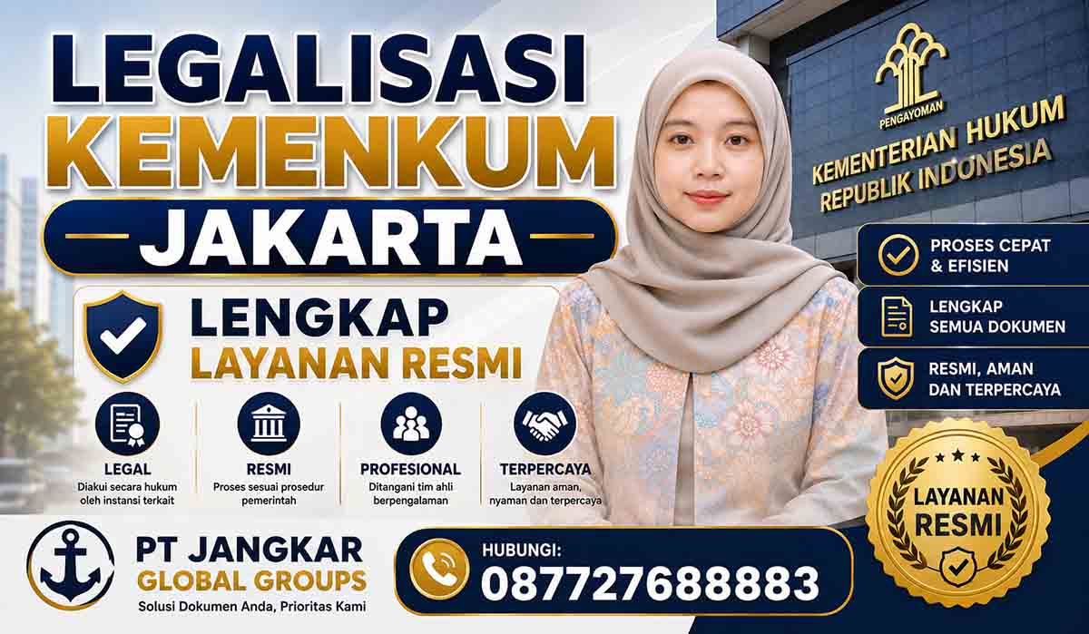 Legalisasi Kemenkum Jakarta Lengkap Layanan Resmi