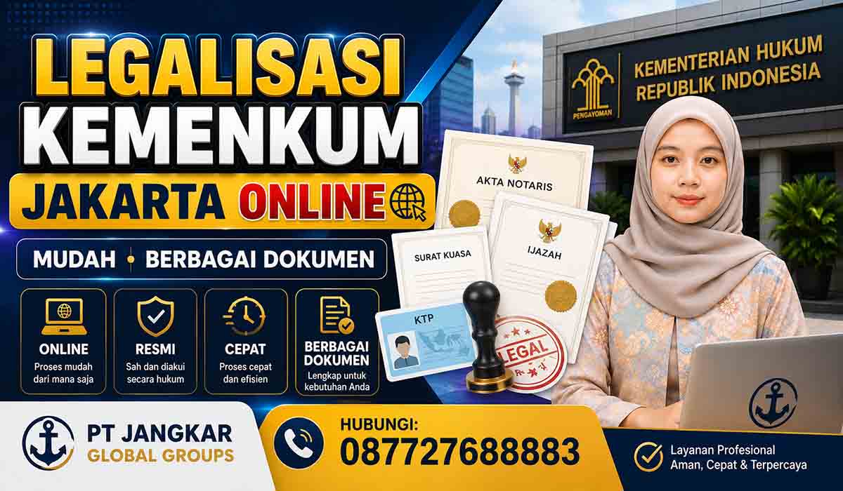 Legalisasi Kemenkum Jakarta Online Mudah Berbagai Dokumen
