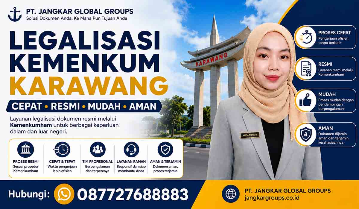 Legalisasi Kemenkum Karawang Cepat Resmi, Mudah dan Aman
