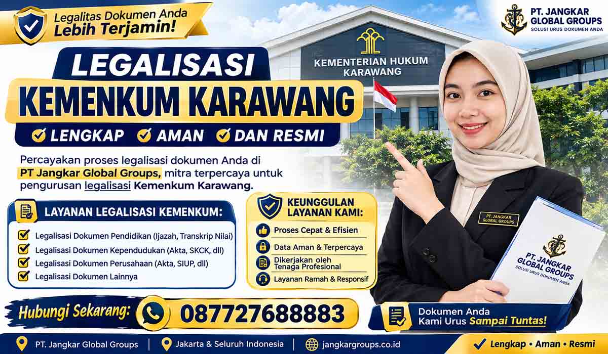Legalisasi Kemenkum Karawang Lengkap Aman dan Resmi