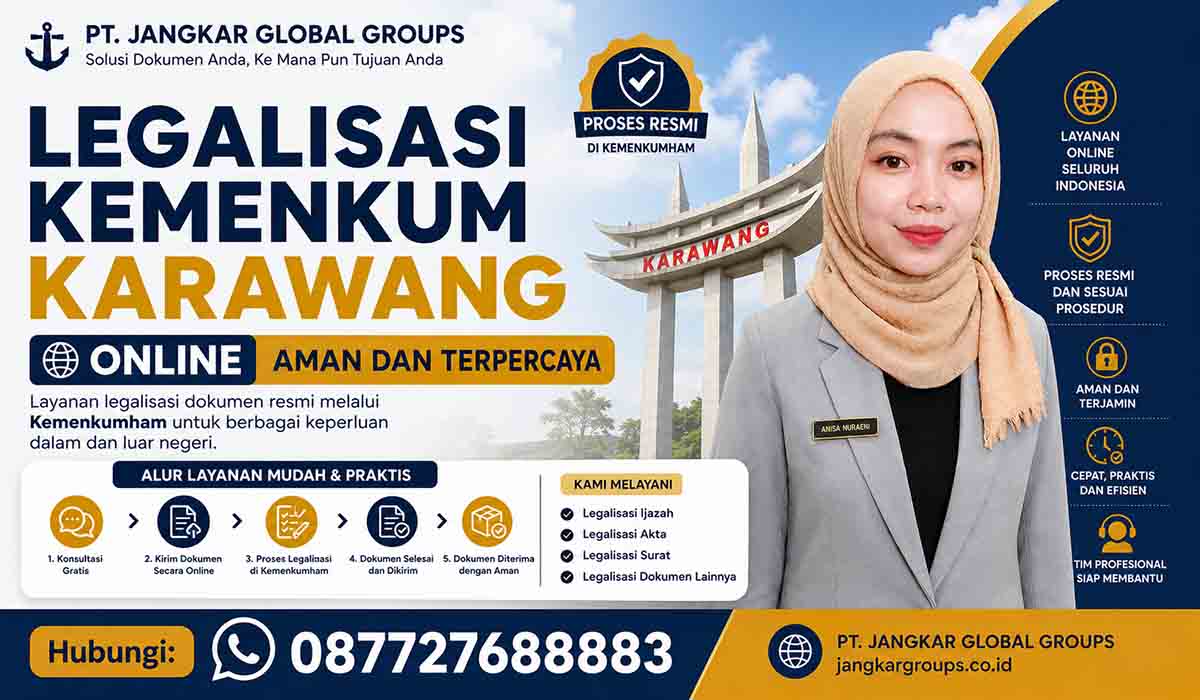 Legalisasi Kemenkum Karawang Online Aman dan Terpercaya
