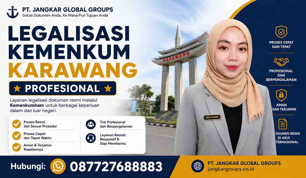 Legalisasi Kemenkum Karawang Profesional