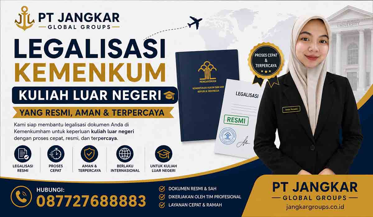 Legalisasi Kemenkum Kuliah Luar Negeri yang Resmi