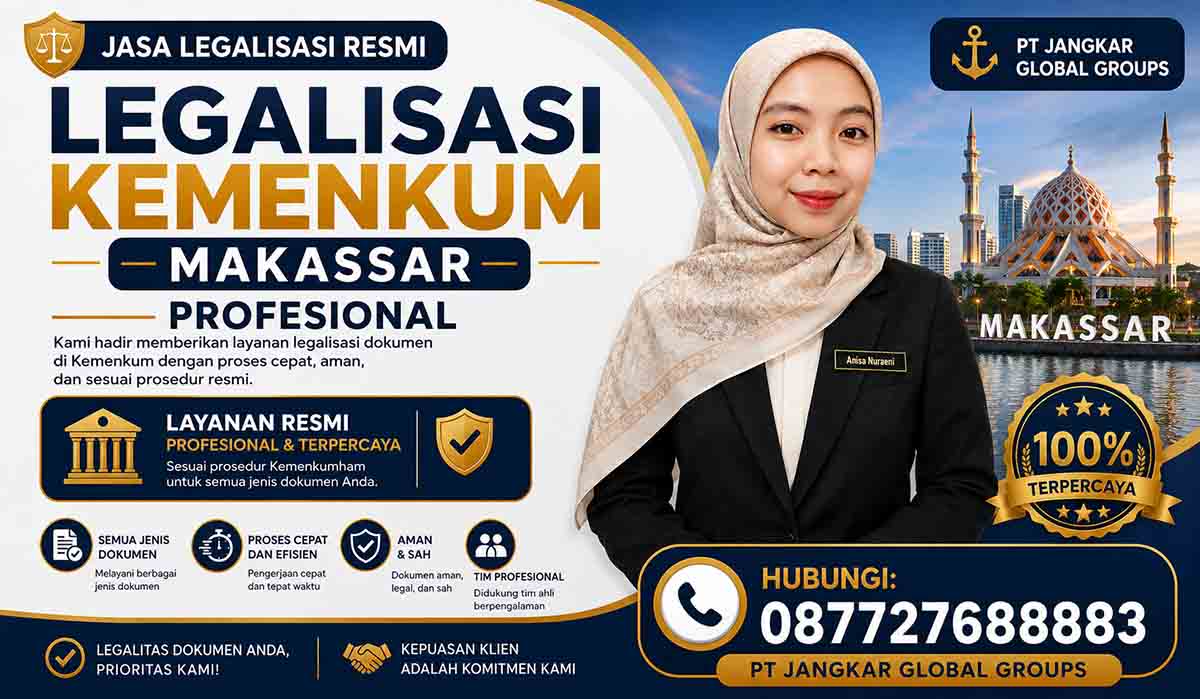 Legalisasi Kemenkum Makassar Profesional