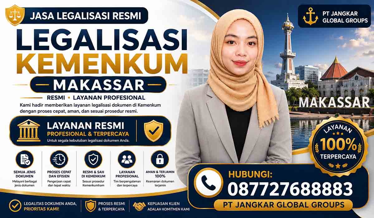 Legalisasi Kemenkum Makassar Resmi