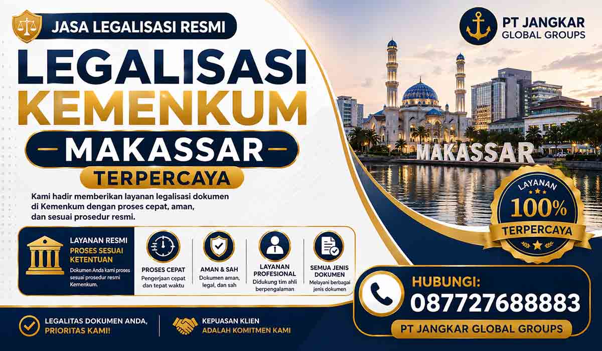 Legalisasi Kemenkum Makassar Terpercaya