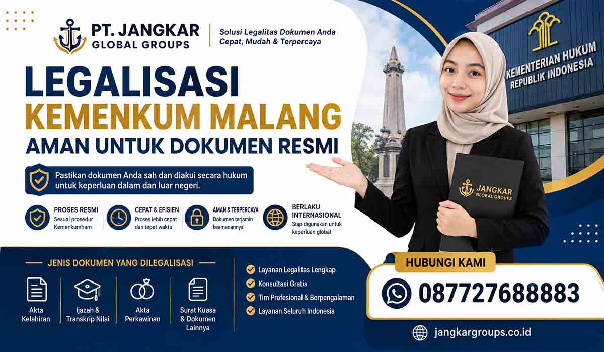 Legalisasi Kemenkum Malang Aman untuk Dokumen Resmi