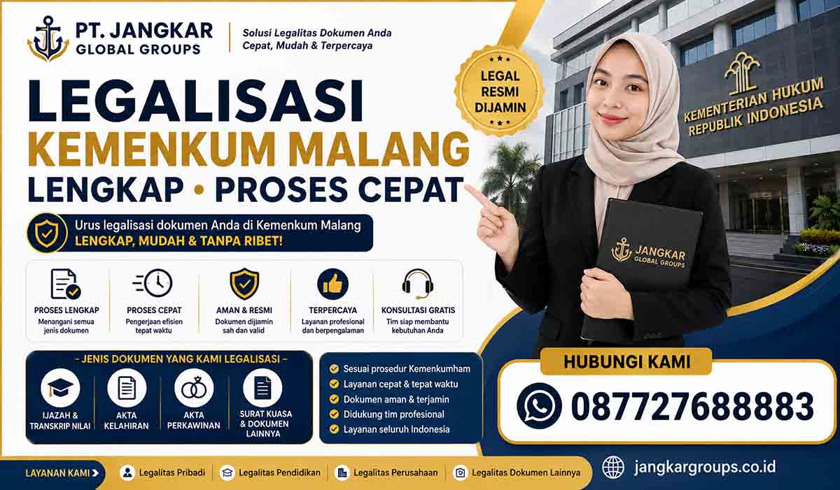 Legalisasi Kemenkum Malang Lengkap Proses Cepat