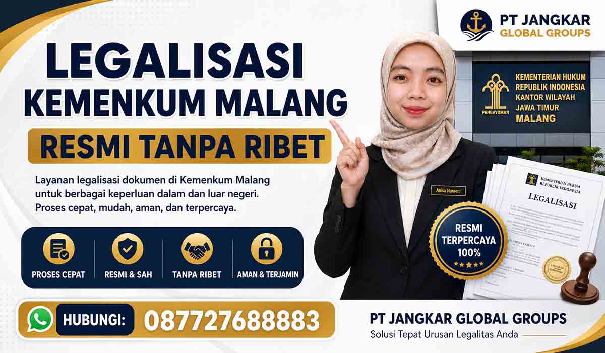 Legalisasi Kemenkum Malang Resmi Tanpa Ribet