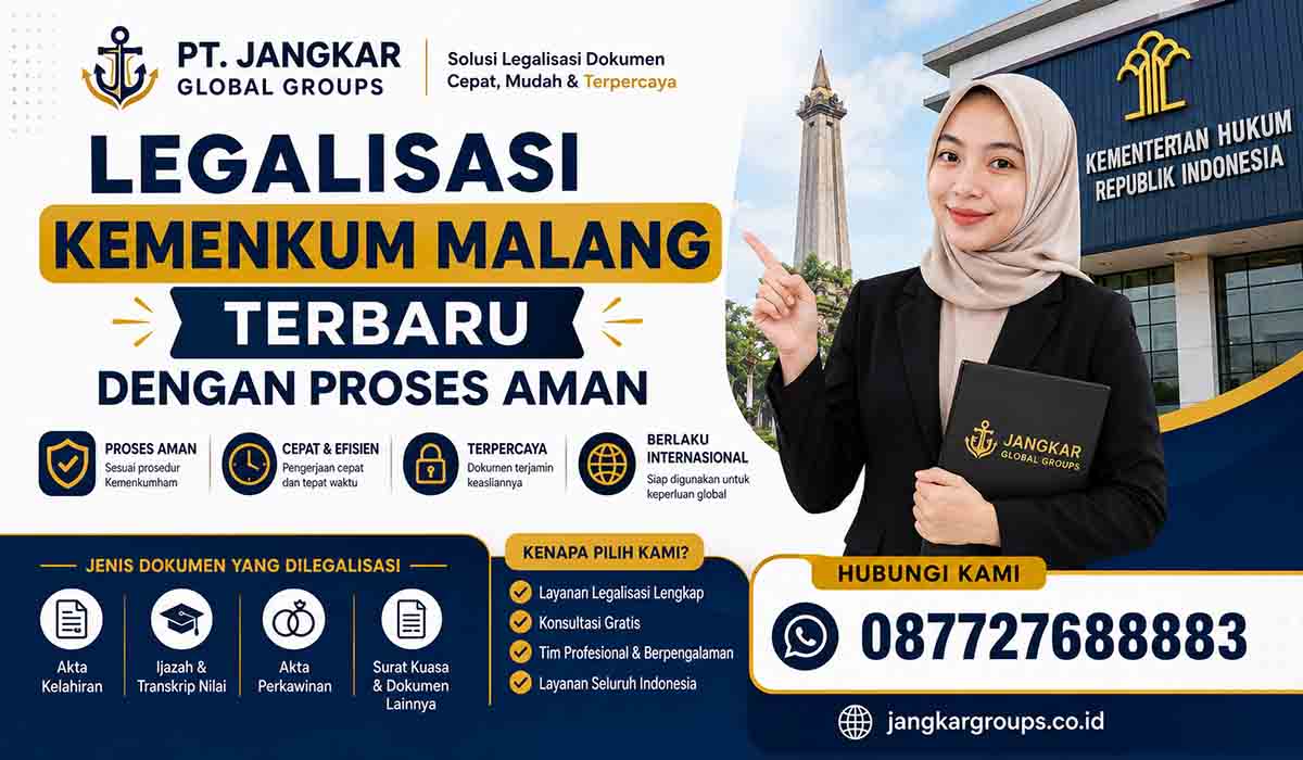 Legalisasi Kemenkum Malang Terbaru dengan Proses Aman