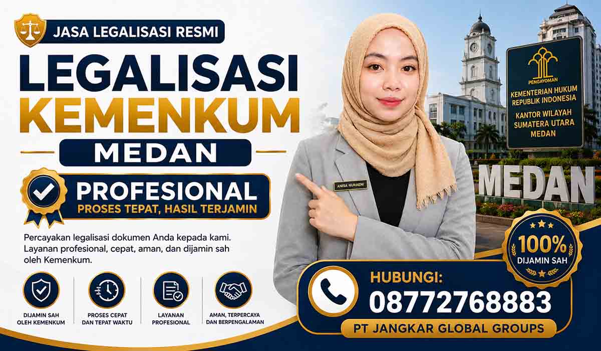 Legalisasi Kemenkum Medan Profesional