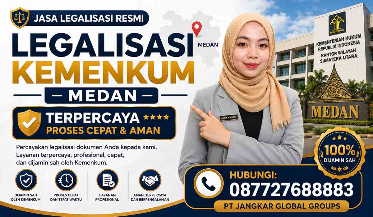 Legalisasi Kemenkum Medan Terpercaya